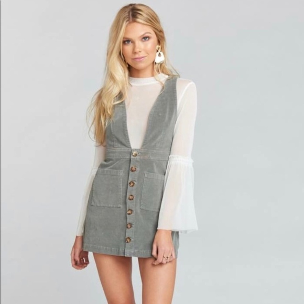 Show Me Your Mumu Gray Connelly Overall Dress